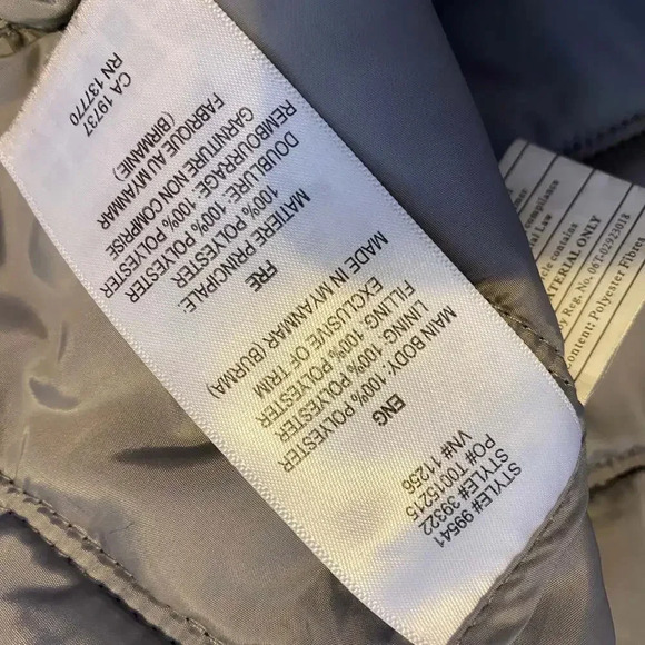 Elevate Puffer Down Cozy Black Coat Jacket Women Size SP Full Zip Pockets - Picture 7 of 8